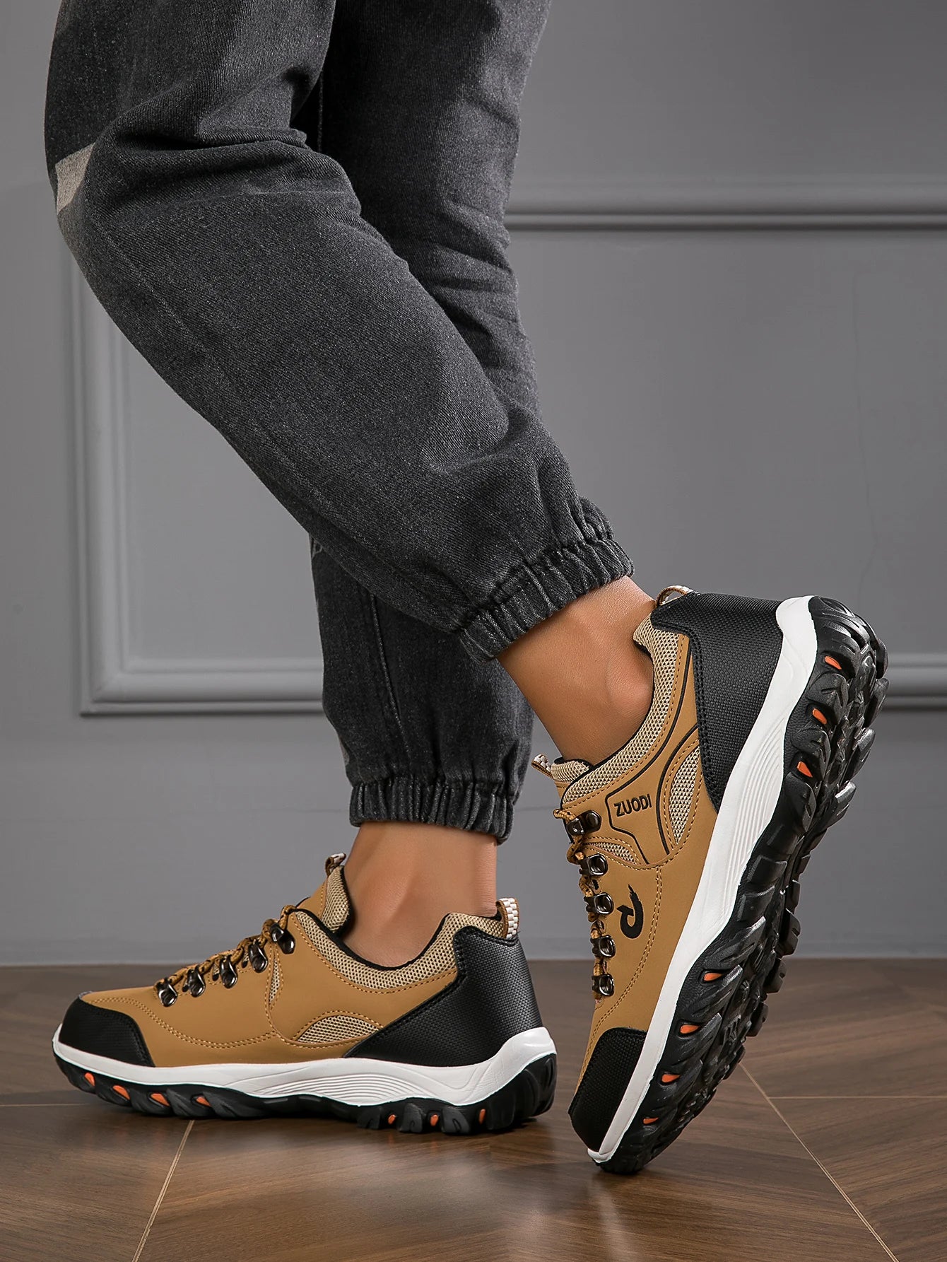 Zapatillas de senderismo para hombre nuevas, transpirables, ultraligeras y antideslizantes, para deportes al aire libre, camping y running