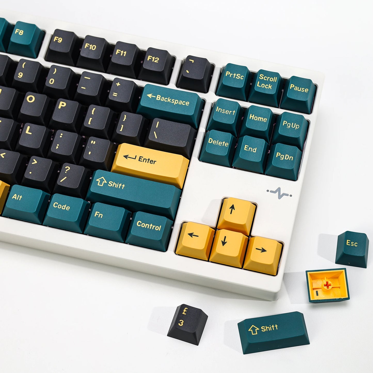 KBDiy GMK MarrsGreen Keycap Retro PBT ISO Double Shot Cherry Profile Keycaps For MX Switches Mechanical Gaming Keyboard Key Caps