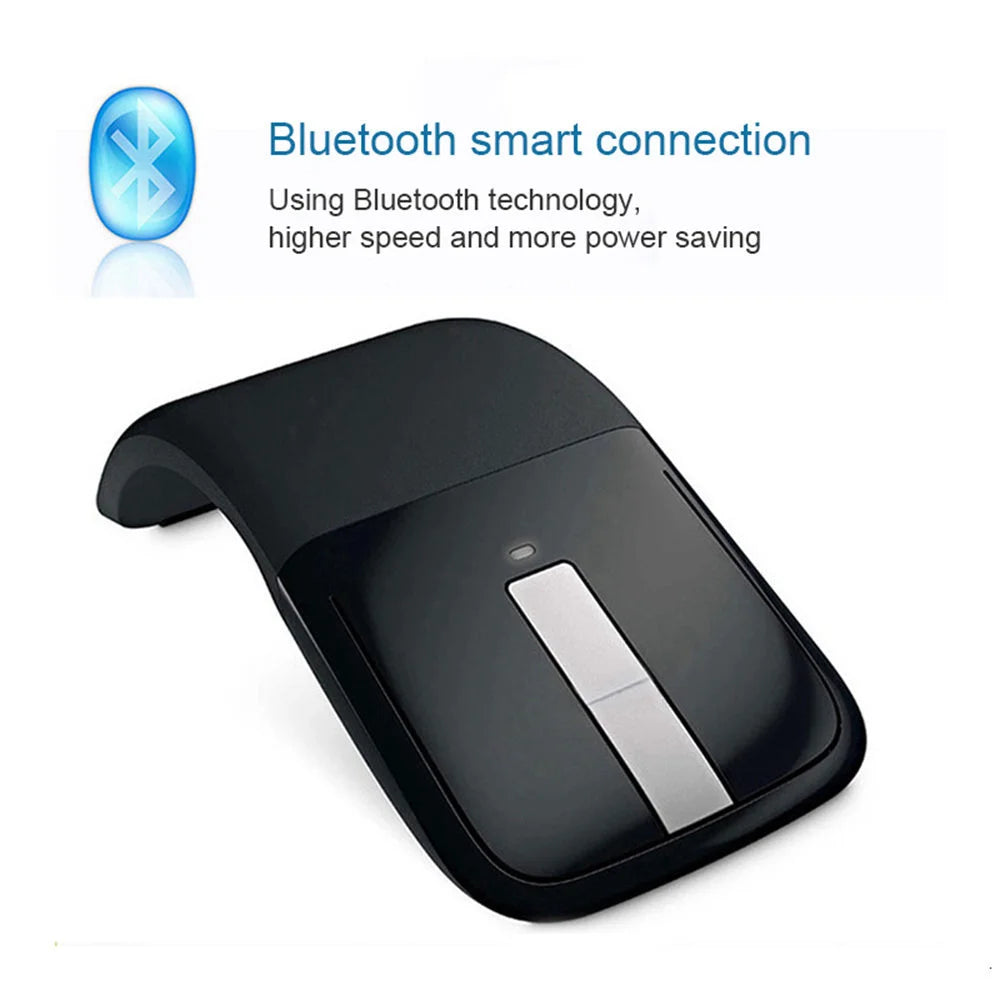 Bluetooth Wireless Arc Touch Mouse For Microsoft PC Laptop 1200DPI Optical Folding Mouse Slim Notebook Gaming Computer Mice