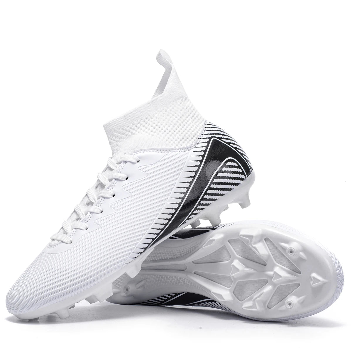 Professional Grass AG FG Soccer Shoes PU Fabric Integrated Upper TPU Tough Sole Wear Resistant Anti-slip Youth Footwear
