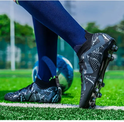 Oversized Football Boots for Youth & Children, Comfortable Flexible Design, Stable Anti-slip Performance for Outdoor Field Sports