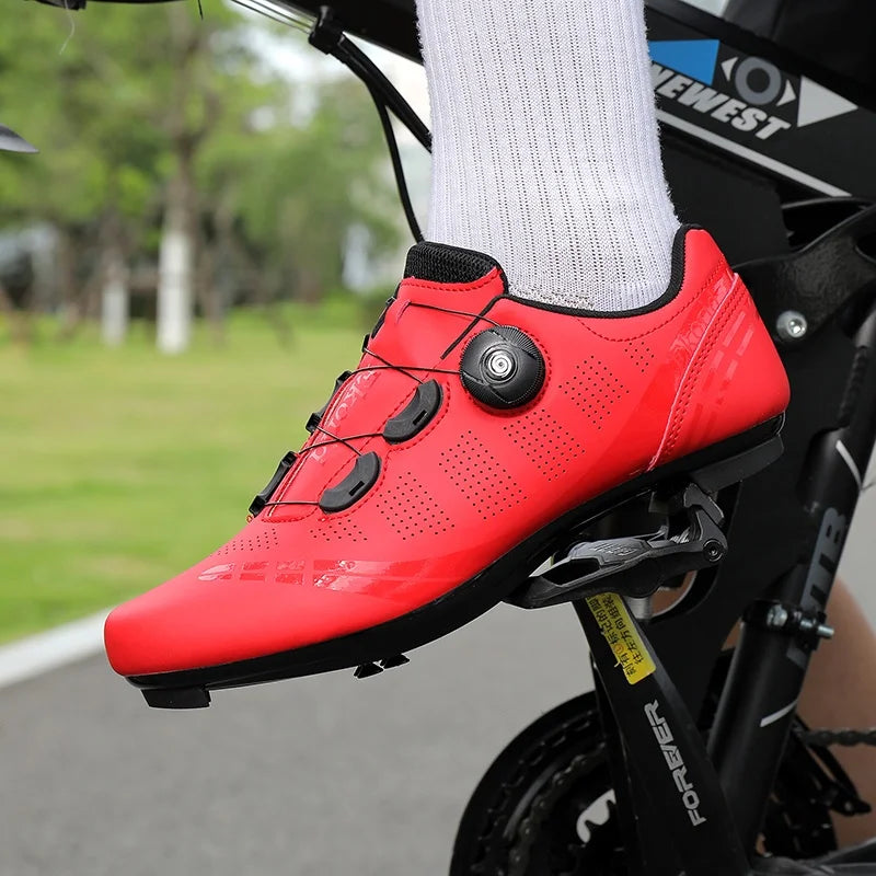 Herren-Mountainbike-Schuhe MTB, atmungsaktiv, rutschfest, hohe Härte, geeignet für Outdoor-Straßenrennen und Mountain-Offroad-Fahrten 37-46