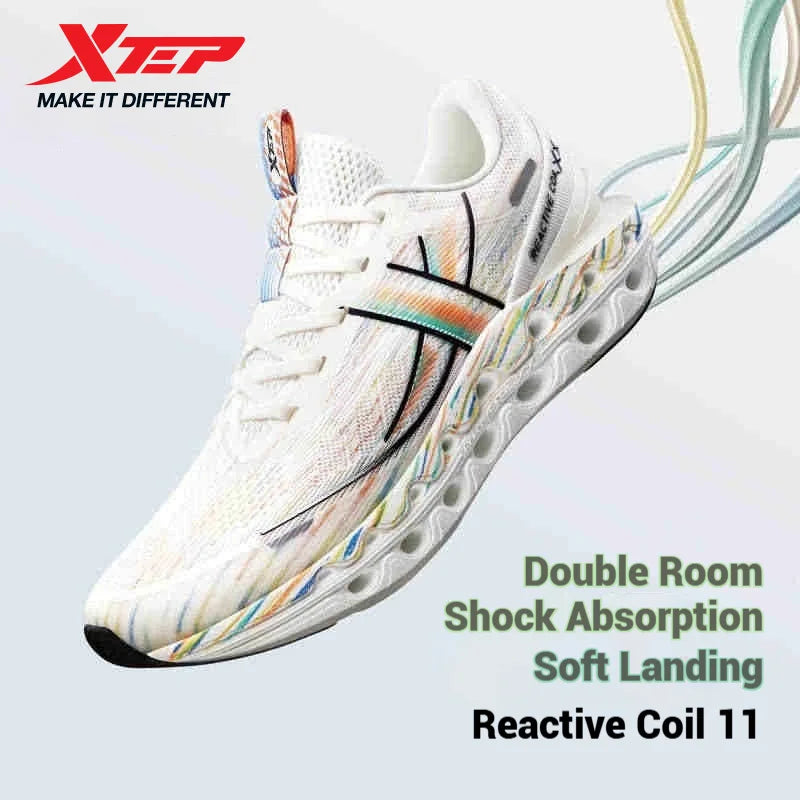 Scarpe da running Xtep Reactive Coil 11.0 da uomo - Scarpe sportive estive, sneakers morbide con assorbimento degli urti e ritorno elastico 976219110026
