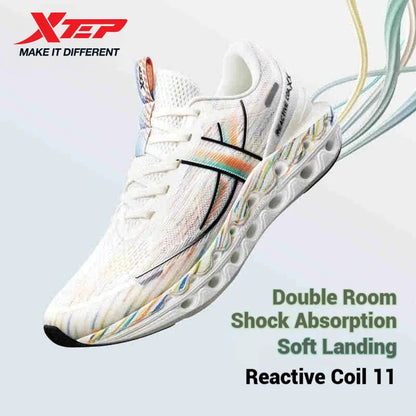 Scarpe da running Xtep Reactive Coil 11.0 da uomo - Scarpe sportive estive, sneakers morbide con assorbimento degli urti e ritorno elastico 976219110026