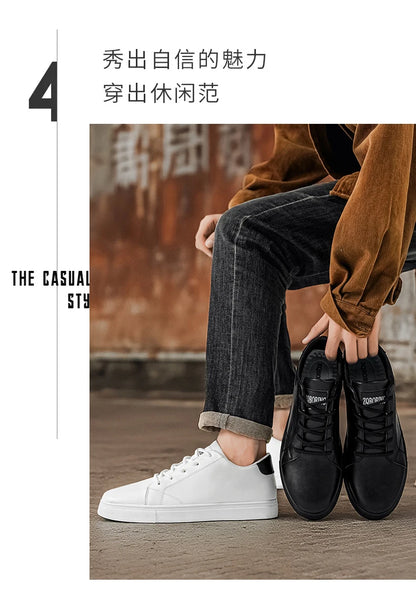 2026 Spring and Autumn Large Size New Trendy Men's Shoes Korean Style Breathable Versatile White Shoes Running Youth Casual Sports Shoes