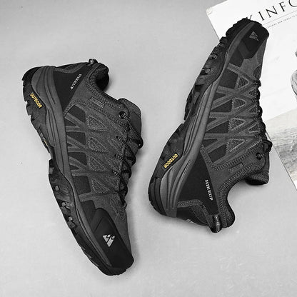 HIKEUP Scarpe outdoor da uomo per escursionismo, sport e tempo libero, scarponcini da trekking in montagna e campeggio, sneaker antiscivolo e resistenti all’usura