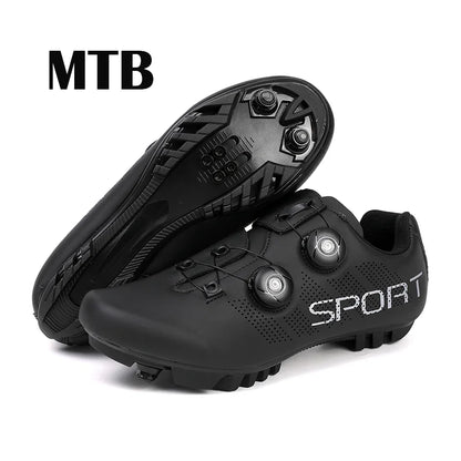 Ultra-Light Cycling Shoes, Breathable and Lightweight, SPD-Compatible Hard Soles for Road Mountain Bike Competition Training