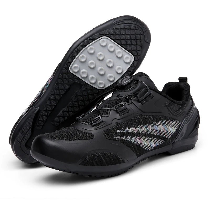 MTB Cycling Shoes for Men and Women T03 Purple Breathable Speed Self-Locking Road Cycling Sports Shoes Outdoor Racing Training Sneakers