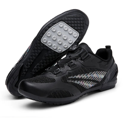 MTB Cycling Shoes for Men and Women T03 Purple Breathable Speed Self-Locking Road Cycling Sports Shoes Outdoor Racing Training Sneakers