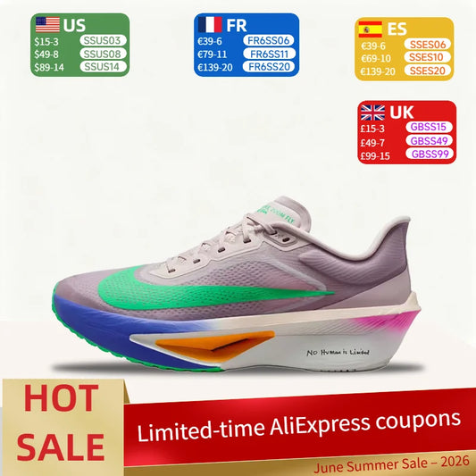 Nike Zoom Fly 6 Eliud Kipchoge Comfortable, Stylish, Trendy, Versatile Low-Top Running Shoes Unisex Style Gray-Green HJ7038-600