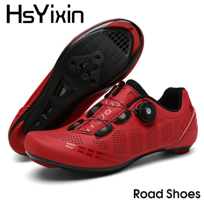 MTB Cycling Shoes Breathable Men’s and Women’s Off-Road Mountain Bike Cycling Shoes Self-Locking Speed Mountain Bike Pedal Shoes