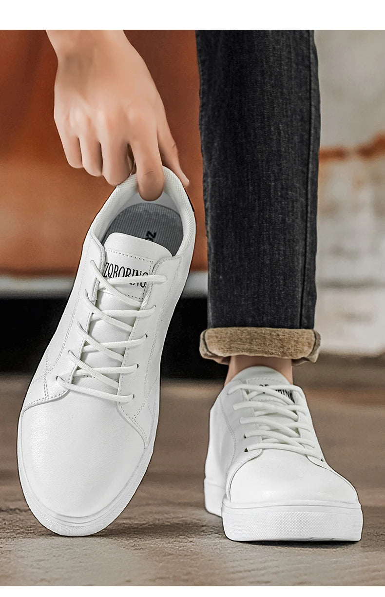 2026 Spring and Autumn Large Size New Trendy Men's Shoes Korean Style Breathable Versatile White Shoes Running Youth Casual Sports Shoes