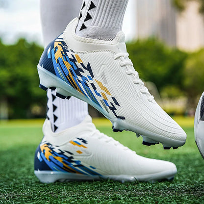 Casual Comfortable Men Sports Shoes Soccer Shoes Men Anti-slip Outdoor Grass Training Breathable Lace-up Football Boots