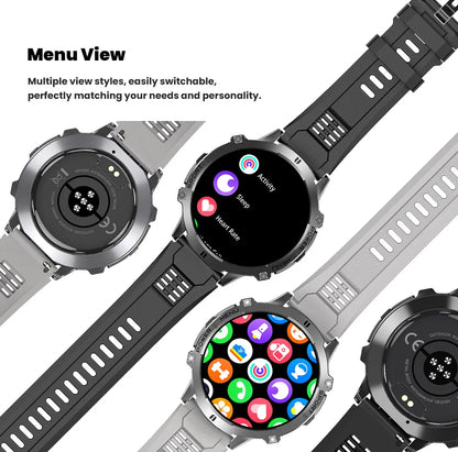 2026 New Military TANK X3 Smartwatch für Herren, 1000mAh Akku, 10ATM wasserdicht zum Schwimmen, GPS-Route, 1.75" AMOLED HD, Anrufe, Sport-Smartwatch