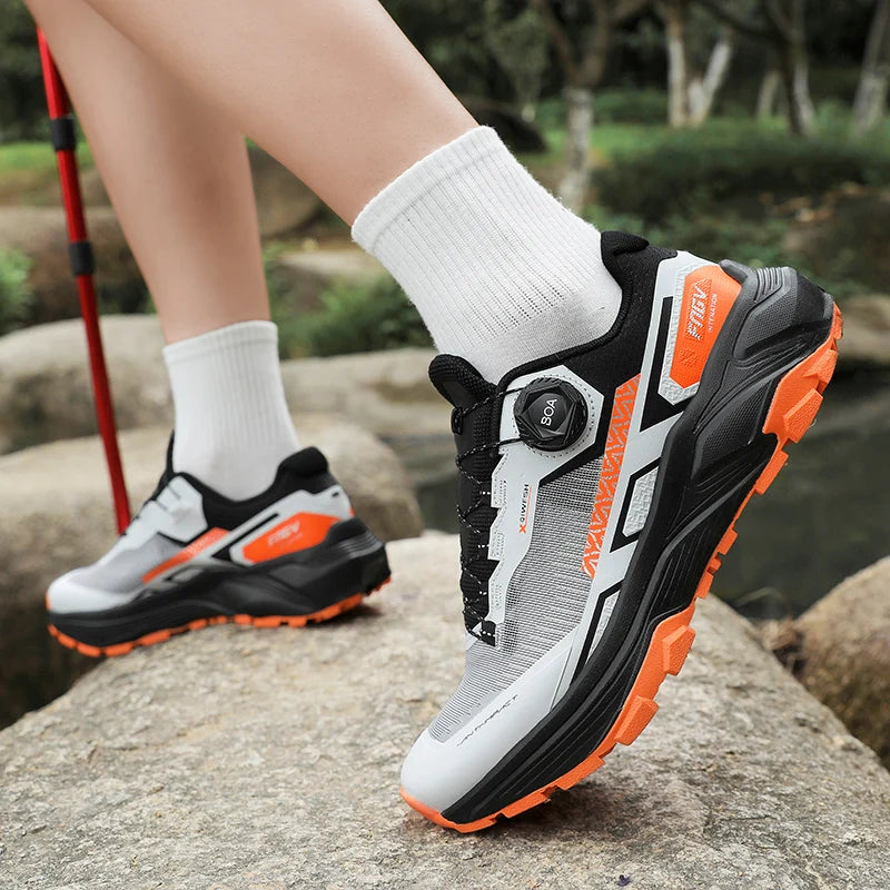 Frühlings- & Sommer-Laufschuhe für Herren – Outdoor-Wanderschuhe, abriebfeste Trailschuhe mit BOA-Verschluss, atmungsaktiver Sport- & Freizeitstil