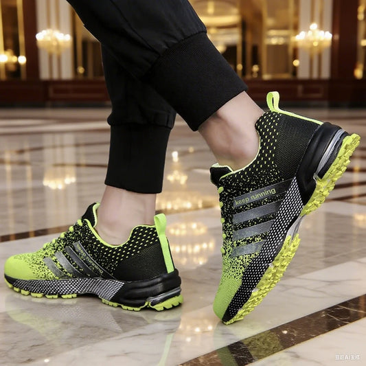 Men Running Shoes Mesh Fashion Sneakers Breathable Casual Sport Shoes Outdoor Walking Jogging Tennis Shoes Athletics Plus Size