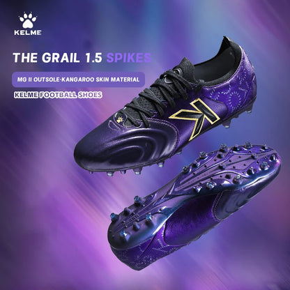 Kelme Kangaroo Leather Mg Soccer Shoes Professional Match Sports Football Shoes Outdoor Anti Slip Football Boots