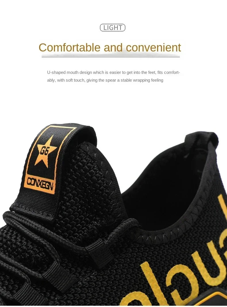Running Sport Fashion High Top Sneakers Zapatillas De Deporte 2024 Men Casual Mesh Shoes Light Soft Breathable Vulcanized Shoes