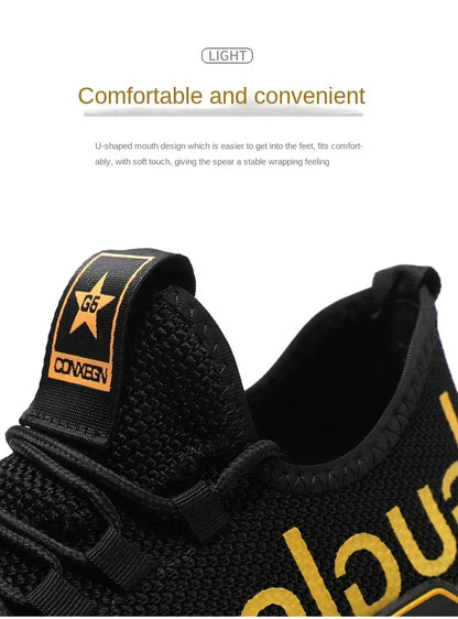 Running Sport Fashion High Top Sneakers Zapatillas De Deporte 2024 Men Casual Mesh Shoes Light Soft Breathable Vulcanized Shoes