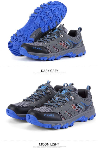 Brand Hiking Shoes For Men Non-slip Trekking Sneaker Spring Summer Breathable Rock Climbing Shoes Men Sport Outdoor Sneakers Man