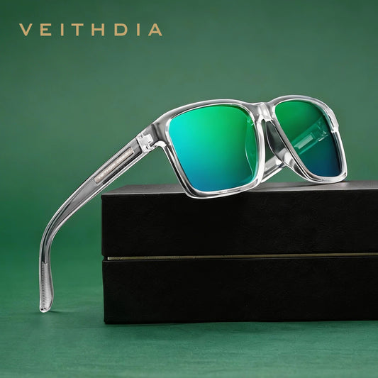 VEITHDIA Polarized UV400 Sunglasses Fashion Photochromic Gradient Mirror Lens Sports Driving Eyeglasses for Men And Women X7919
