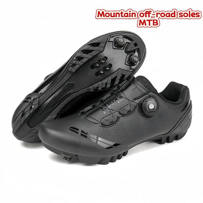 Herren-Mountainbike-Schuhe MTB, atmungsaktiv, rutschfest, hohe Härte, geeignet für Outdoor-Straßenrennen und Mountain-Offroad-Fahrten 37-46