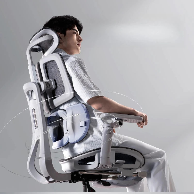 Ergonomischer Office-Mesh-Stuhl, moderner Executive-Computer- und Gaming-Stuhl, drehbar, rollbar und verstellbar