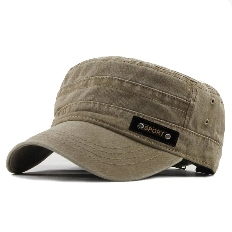 1pc Spring and Autumn Flat Top for Men and Women Soft Top Baseball Caps with FS Label, Outdoor Fishing Sunshade,Daily Use