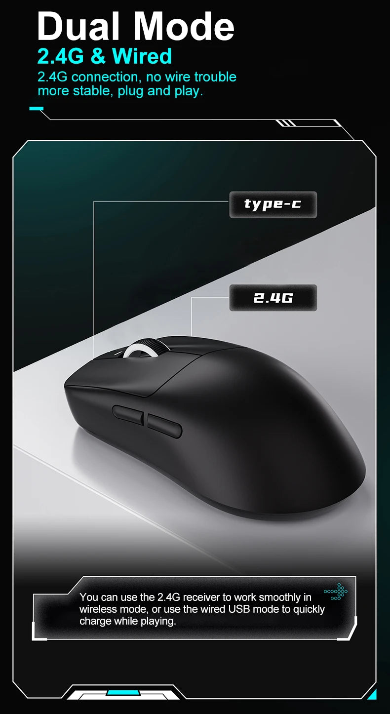 ATK VXE Dragonfly R1 Pro MAX Esports Wireless Gaming Mouse Rechargeable PAW3395 R1 Pro Lightweight Custom FPS Mouse For CSGO