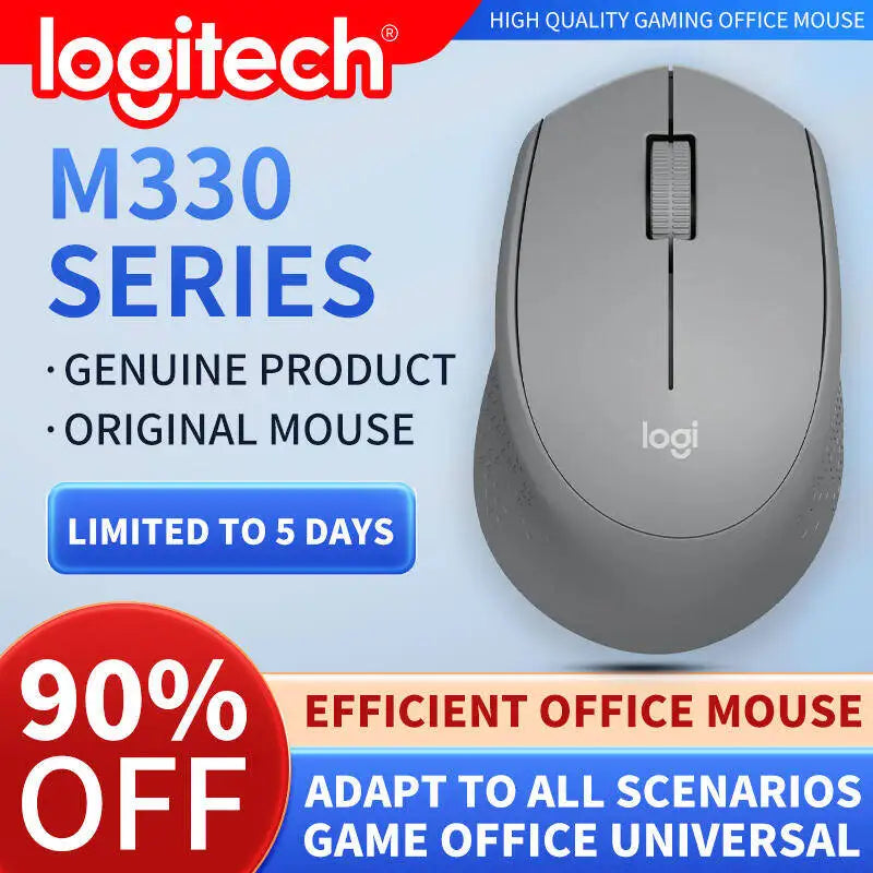 Logitech M330 Professional Office Mouse is compact, quiet, convenient to carry, comfortable to touch, and specifically designed1