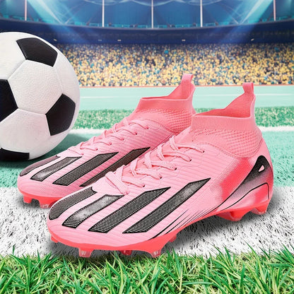 New Men's Soccer Shoes Adult Non-Slip Football Boots Cleats Boys Ultralight Sport Outdoor Comfortable Training Match Grass