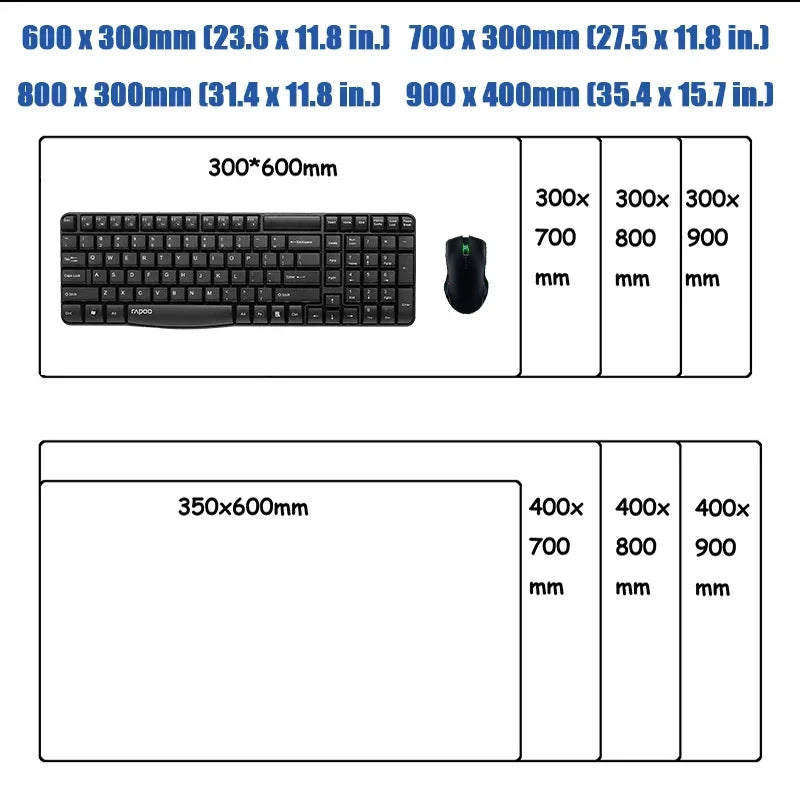 XXL Desk Mat Anime Sonic The Hedgehog Mouse Mat With Pad Gaming Accessories Prime Gaming Keyboard Pad Padding Mat