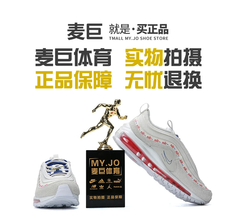 Nike originale AIR MAX 97 da donna, sneakers sportive basse con ammortizzazione ad aria DC4013-001