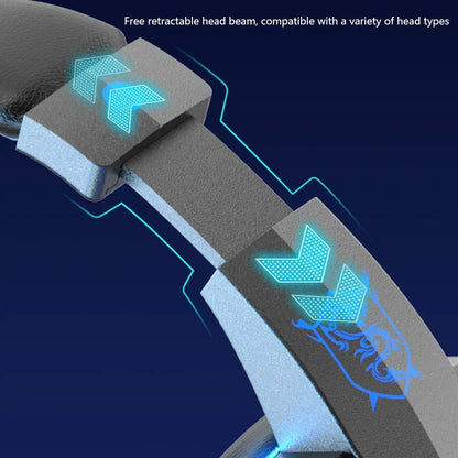Creative Wired Gaming Headset with Microphone – LED Light Bass Stereo Gaming Headphones for PC, PS4, PS5, Xbox – High Quality Gaming Headset