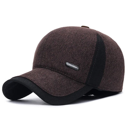 Waterproof Sports Cap Comfortable Adjustable Lined Earflap Cap Lightweight Winter Hat for Casual