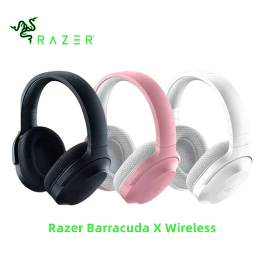 Razer Barracuda X Wireless Gaming Headset 2022, 2.4GHz & Bluetooth Gaming Headset with 40mm TriForce Drivers, Lightweight Multi-Platform Wireless Gaming Headphones
