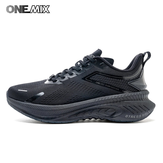 ONEMIX New Style Autumn Winter Men Running Shoes Ourdoor Jogging Cushioning Breathable Lightweight Elastic Sports Sneakers