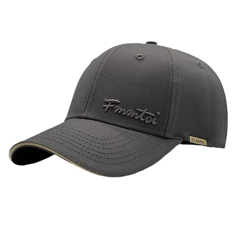 2026 New Men's Big Size Outdoor Sun Protection Baseball Cap, Hard Top Slim Face Fashion Peak Hat Unisex