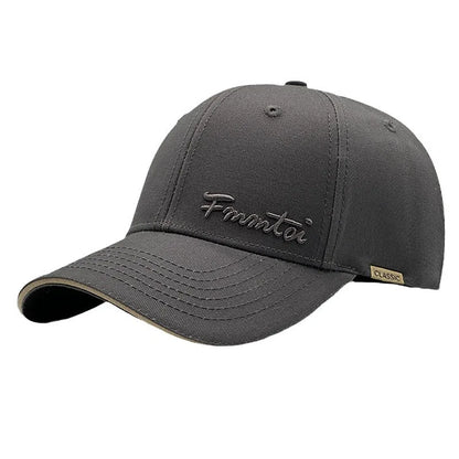 2026 New Men's Big Size Outdoor Sun Protection Baseball Cap, Hard Top Slim Face Fashion Peak Hat Unisex