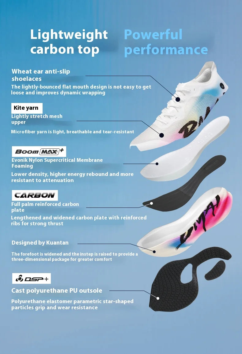BMAI 3.0 Turbo 42KM Running Shoes for Women Breathable Marathon Sports Shoes Cushioning Sneakers Luxury Designer Trainers