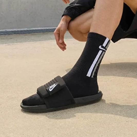 Nike Offcourt Adjust Men's Black Lightweight Outdoor Casual Slides DQ9624-001