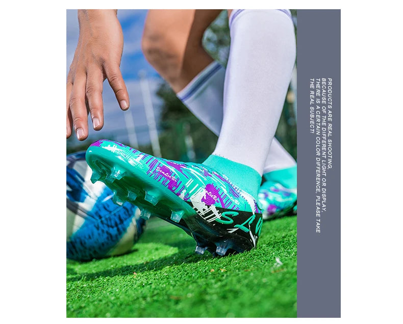 Brand Fashion Football Sneakers for Men and Women Professional Field Boots Big Size 46 Long Spikes Soccer Cleats Men's Football Boots