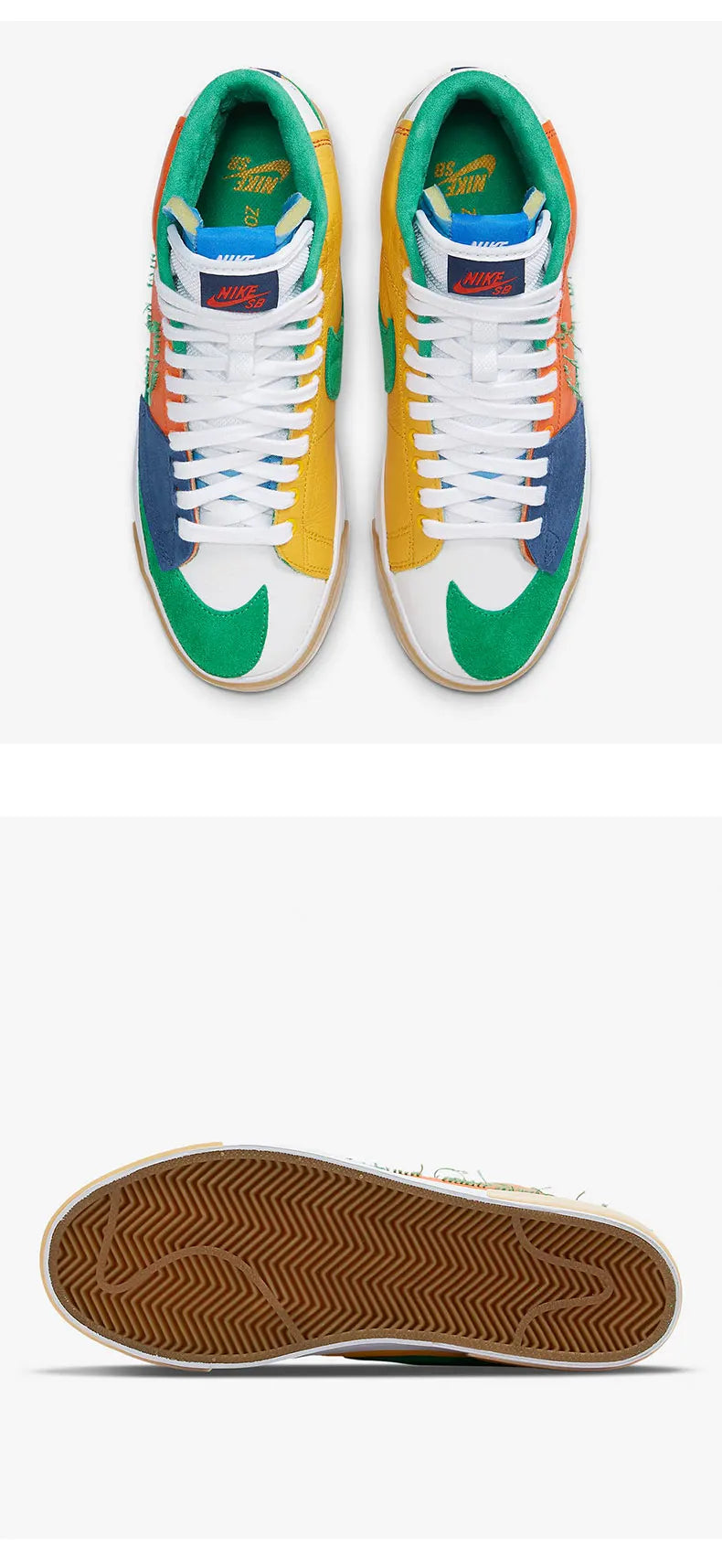 Original Nike Freizeit-Sportschuhe für Herren und Damen, modischer Trend, High-Top, leicht, DA2189-800
