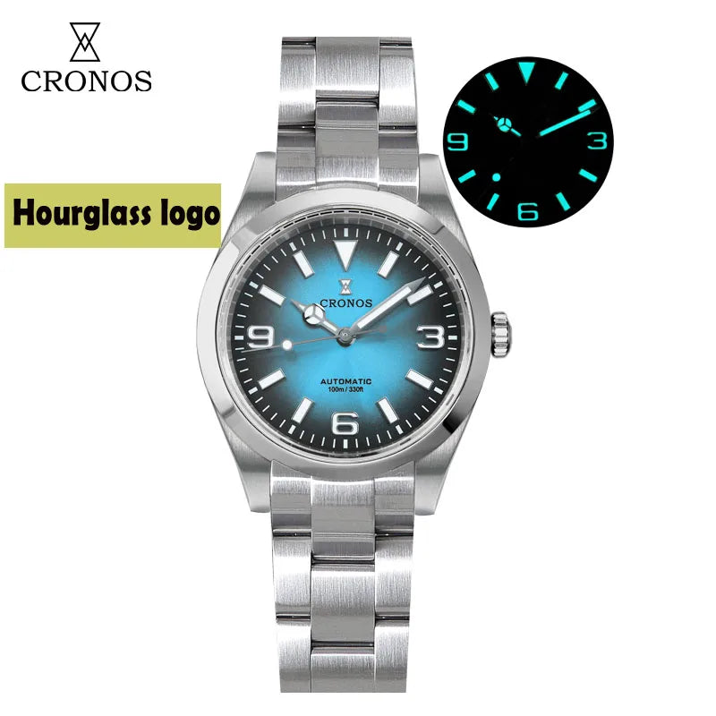 Cronos Luxury Men Watches 36mm Explore Climbing Series Couples Sport Watch NH35 PT5000Unisex Automatic Mechanical Watch 10Bar