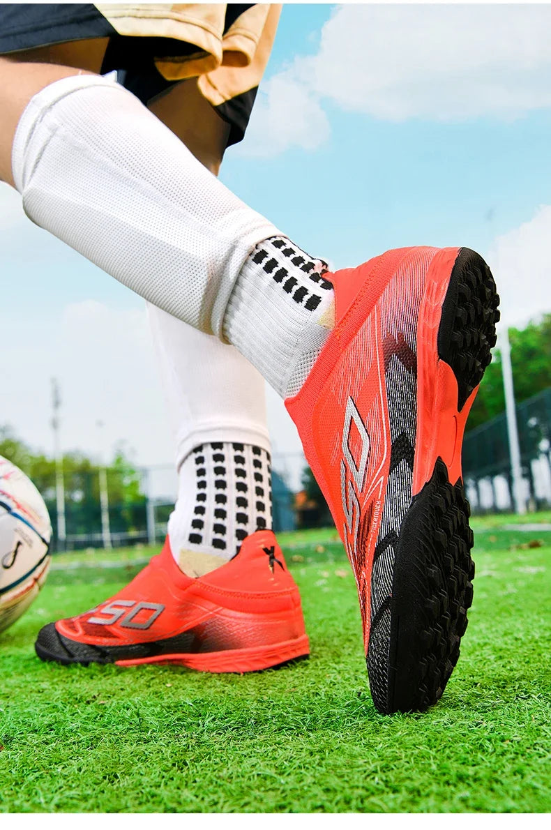 Men's New Indoor TF Football Boots High Quality Training Original Male Breathable Non-Slip Soccer Shoes Turf Futsal Football Shoes