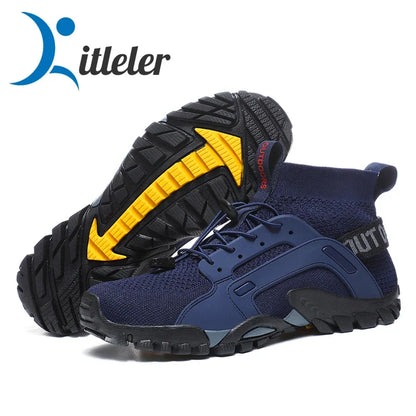 Size 39-47 Men's Aqua Shoes Anti-Slip Male Sneakers Mountain Hiking Shoes Quick-Drying Water Shoes Soft Casual Sneakers 2024