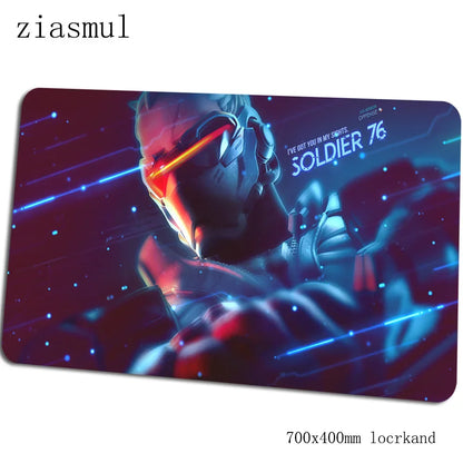 Геймърски пад за мишка Overwatch 700x400x3mm, цветна подложка за бюро за лаптоп, гейминг mousepad, коледен подарък, padmouse за PC геймъри, gamepad мат