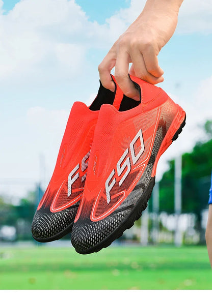 Men's New Indoor TF Football Boots High Quality Training Original Male Breathable Non-Slip Soccer Shoes Turf Futsal Football Shoes