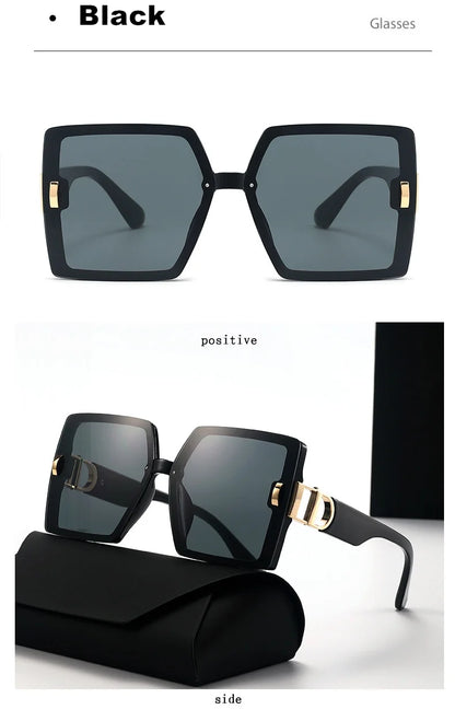 2025 new high-end large frame D-mill sunglasses for women(DS-25022)