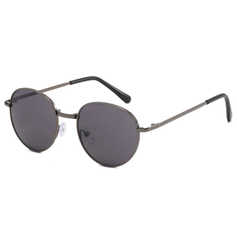 2025 New Straight Metal Sunglasses Boys And Girls, Small Oval Children's Glasses For Babies